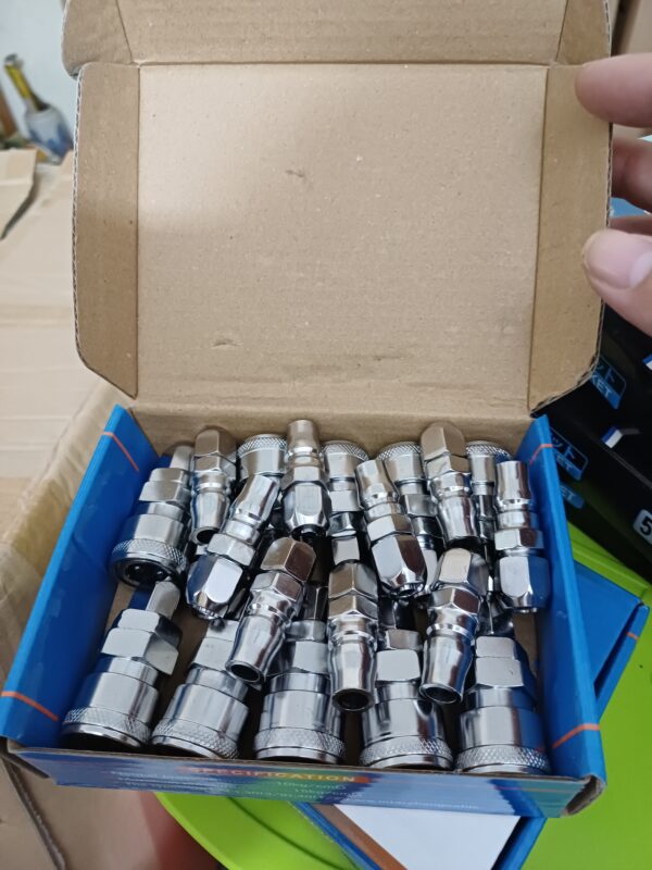 Bộ đầu nối nhanh khí nén co dây loại thường P-SP + PP