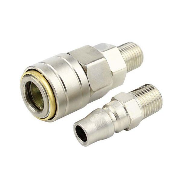 Bộ đầu nối nhanh khí nén ren ngoài loại tự khóa Z-SM + PM