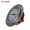 Đồng hồ áp suất dầu chân sau có vành LiGi Ø63 mm