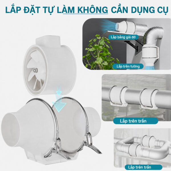 Quạt Thông Gió Nối Ống HF Series