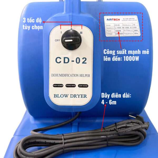 Quạt Thổi Sàn CD-02 1000W